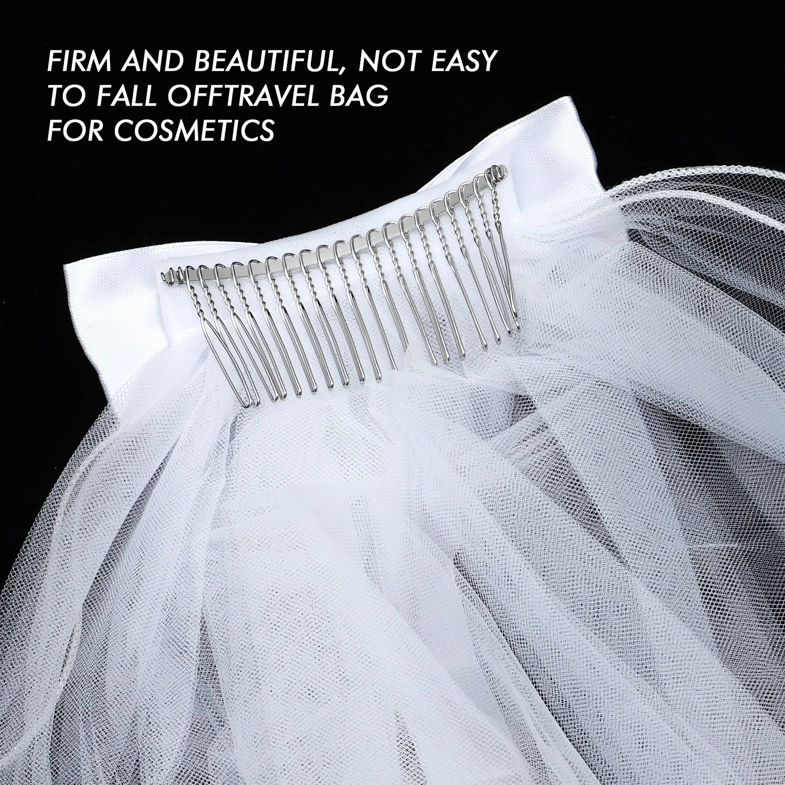 

Tulle For Premium Soft Head Bridal Wedding Hair Accessories Bowknot Dual Layer Veil Decorative Charming