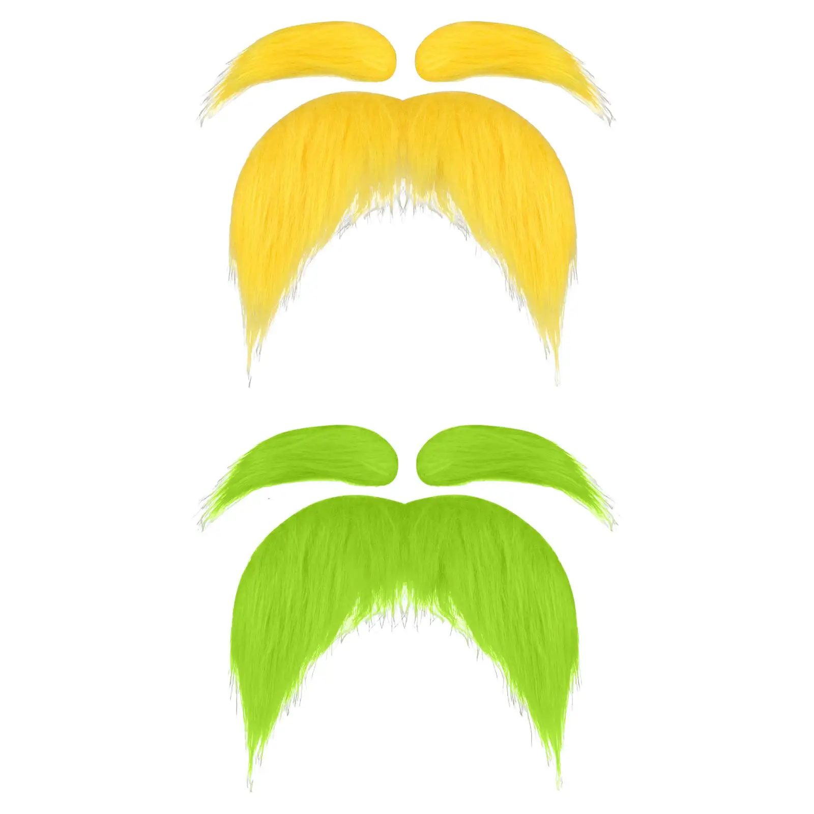 Fake Beard Eyebrows Christmas Halloween Props Self Adhesion DIY Mustache Set