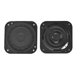 2pcs/lot 3 Inch 8 Ohm 15W Woofer Speakers Ultra-thin Square Rubber Side NdFEB Subwoofer For DIY TV Wall-Mounted Loudspeaker