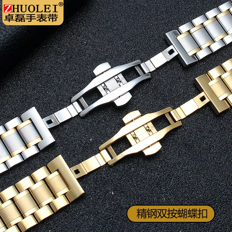 Stainless steel strap for Armani AR5906 AR5905 AR5890 AR5889 5858 5920 5919 man 23mm woman 20mm Folding clasp watchband bracelet