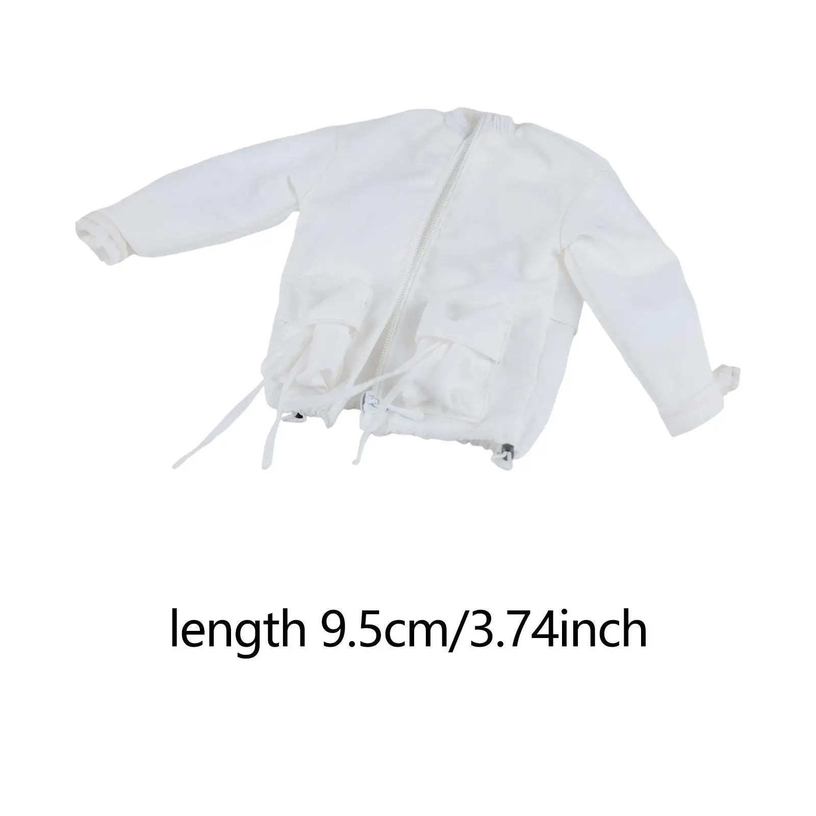 1/6 Female Action Figure Jacket Photo Prop, Costume Accessories, Easy to Wear, Fashion, Durability, Dress up, Zipper Clothes