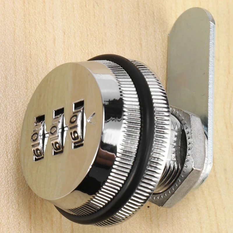 AT21-Alloy Code Combination Cam Lock Keyless Post Mail Box Cabinet RV 3 Dial