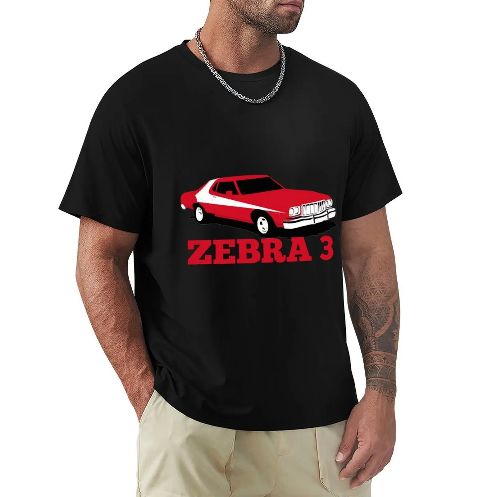 

Zebra 3 T-Shirt Casual Loose Short Sleeve Tee for Men