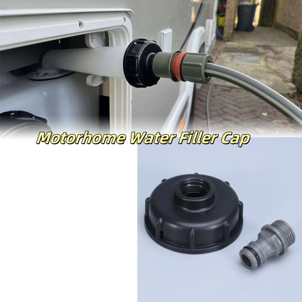 

1Pcs Motorhome Caravan Water Filler Cap Connection With Hozelock Connector For Chausson Motorhomes RV Parts Car Accessories
