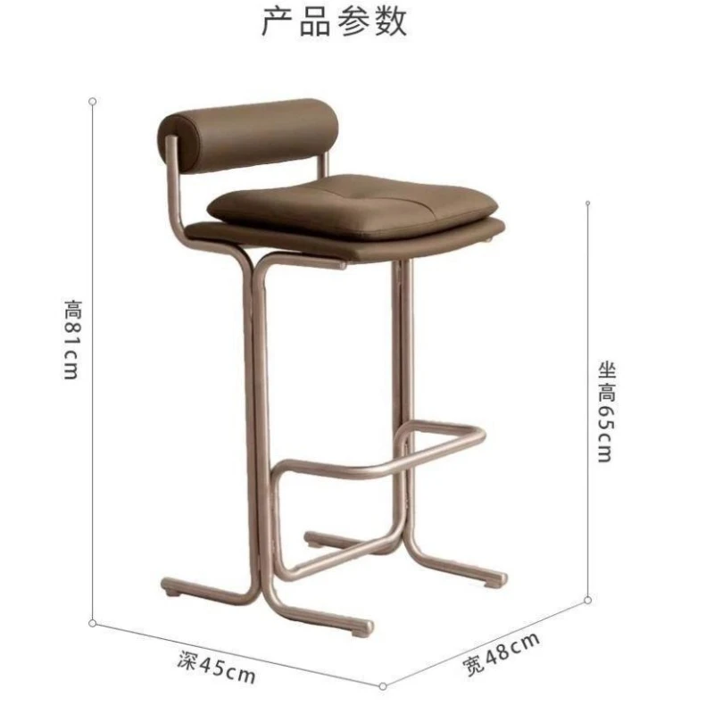 باوهاوس حدد كرسي طويل الساق مصمم القرون الوسطى الإبداعية الخفيفة الفاخرة كرسي طويل الساق جزيرة فاخرة بار الأثاث Stolik Barowy XYBC #6