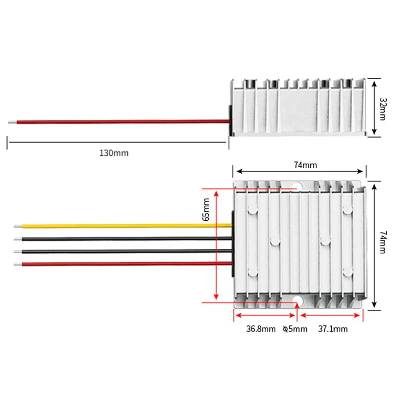 DC-DC convertitore da 12V 24V a 3.3V 3.7V 4.2V 5V 6V 7.5V 9V modulo Step-down convertitore Buck da cc a cc 10A 15A 20A 25A 30A