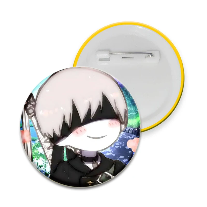 32/58 مللي متر أنيمي زر دبوس Yorha الشكل NieR Automata شخصيات اللعبة الشعبية Fanart الكرتون دبابيس أيقونة شارة اكسسوارات الهدايا #2