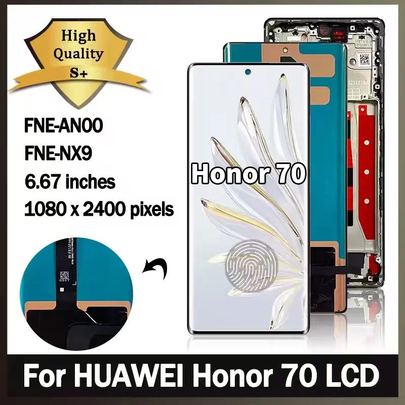 667-''新しい画面-huawei-社の名誉-70-液晶ディスプレイタッチスクリーンデジタイザアセンブリ名誉-70-fne-an00-fne-nx9-液晶ディスプレイ