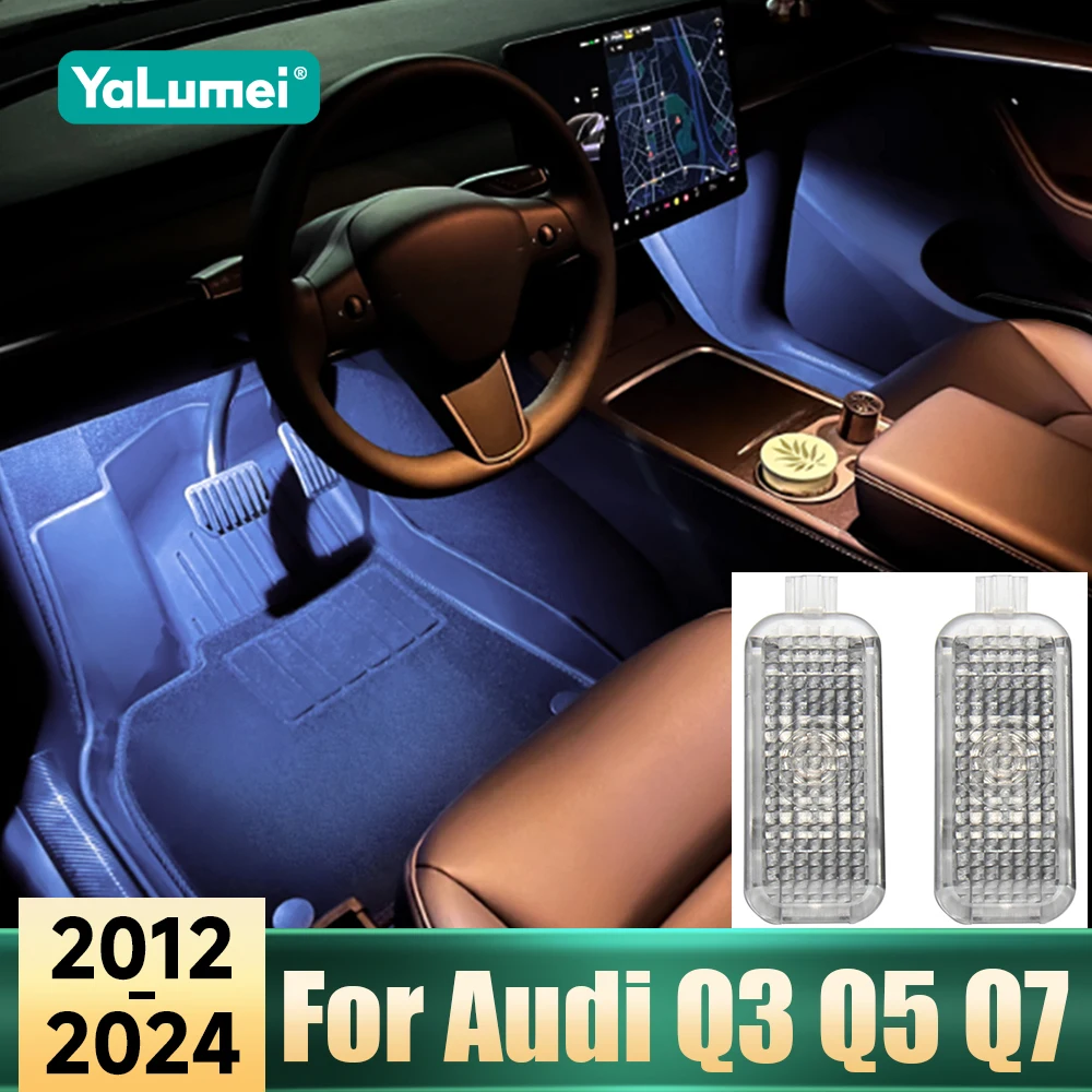 For Audi Q3 8U FY Q5 8R Q7 4L 4M 2012 2013 2014 2015 2016 2017 2018 2019 2020 2021 2022 2023 2024 LED Car Interior Footwell Lamp