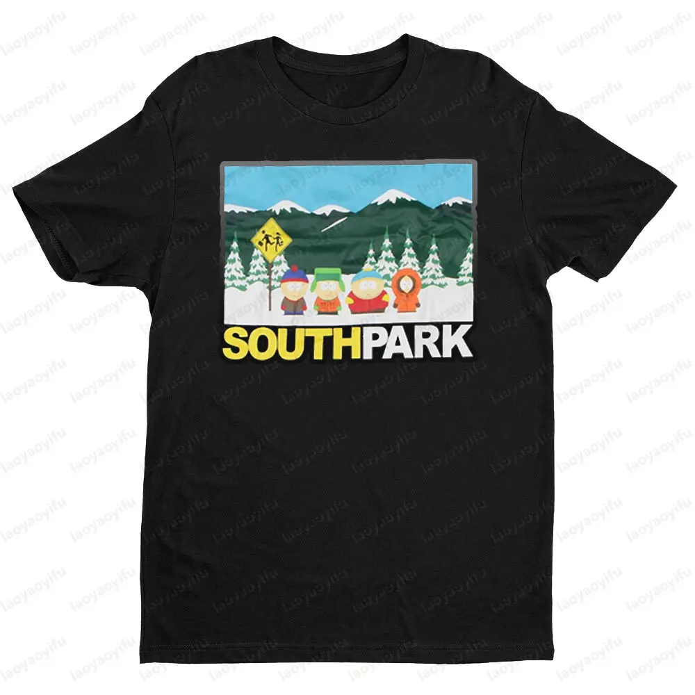 South Park Theme Cartoon Men's Tshirt Men Women Universal Fashion Casual Crewneck T-shirt Portrait Printing Summer Short Sleeve #4