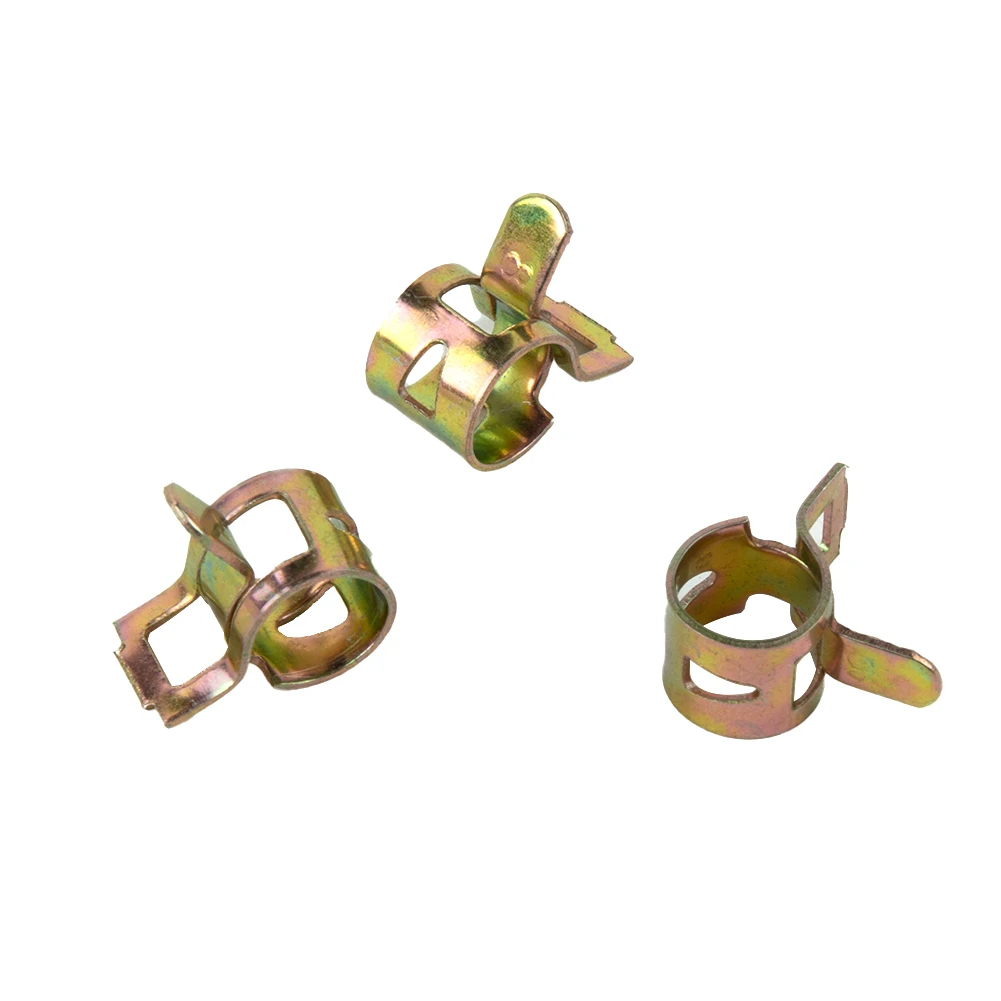 8mm Spring Clip Clamp Fuel Oil Line Silicone Vacuum Hose Push Ring Fastener Lock Interior Accessories Supplies