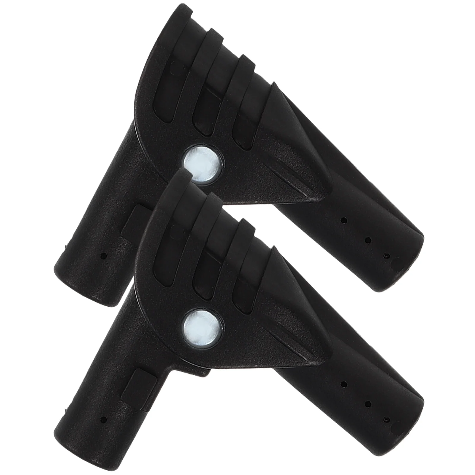 

2pcs Tent Support Pole Joint Black Plastic Folding Connector for Camping DIY Adapter Lightweight Durable Outdoor