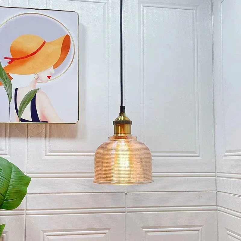 Vintage Glass Pendant Lights, Hot-Selling Cross-Border Item, Creative Colorful Bar & Dining Table Lamp, Indoor Decor Light for L