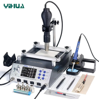 YIHUA 853AAA Soldering Station 1200W 3 In 1 Hot Air Gun Soldering Iron Preheating Desoldering Station Rework Welding Repair Tool