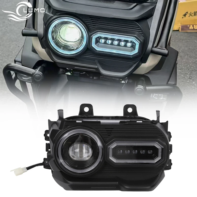 Headlight Assembly for YAMAHA BWS125,Includes Free Scratch-Resistant Cover,Zuma125 Upgrade Bright Lighting Headlight,Plug&Play