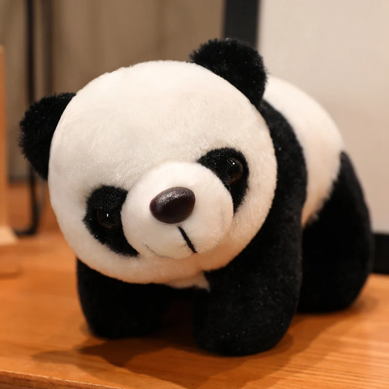 Muñeco de peluche de Panda bonito y famoso en Internet con cuello torcido, adorable juguete para niños, muñeco de oso tumbado, regalo de cumpleaños