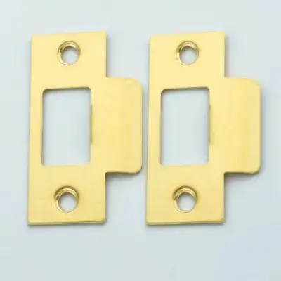 2 szt. Stal nierdzewna Osłona otworu zamka zatrzaskowego, zaślepka otworu w drzwiach, zestaw do wzmocnienia drzwi i poprawy bezpieczeństwa