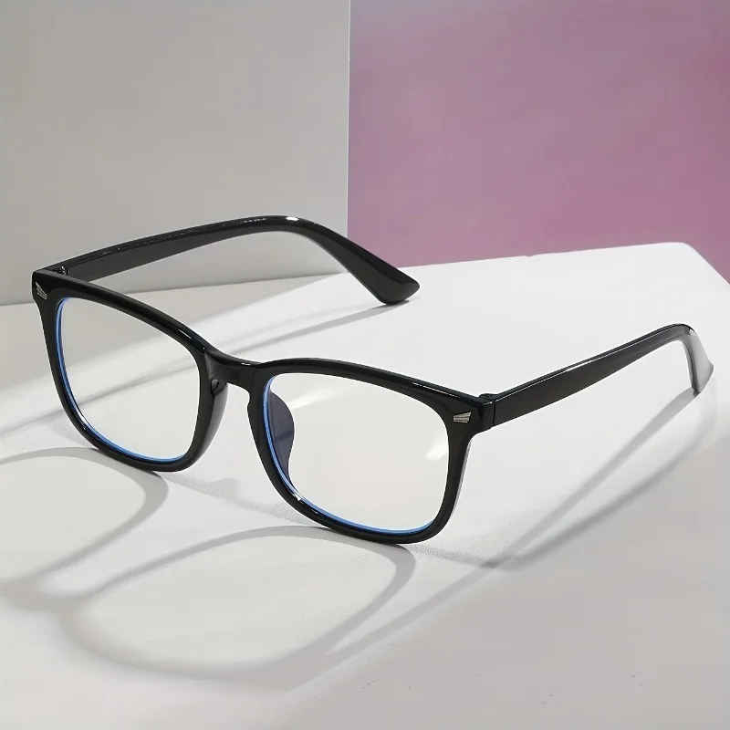 Modische Anti-Strahlen-Brille, transparent, Retro, Unisex, Computerbrille, Anti-Blau-Linsen-Brille, lässig – Detail 3