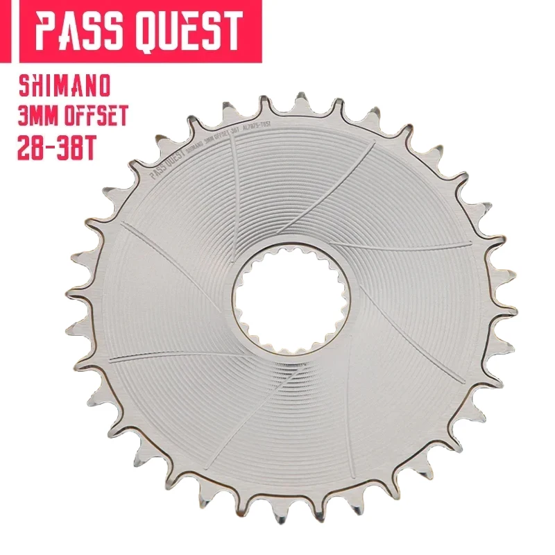 PASS QUEST 3mm Offest BOOST Direct Mount AERO MTB Round Narrow Wide Chainring for M6100 M7100 M8100 M9100 Crankset