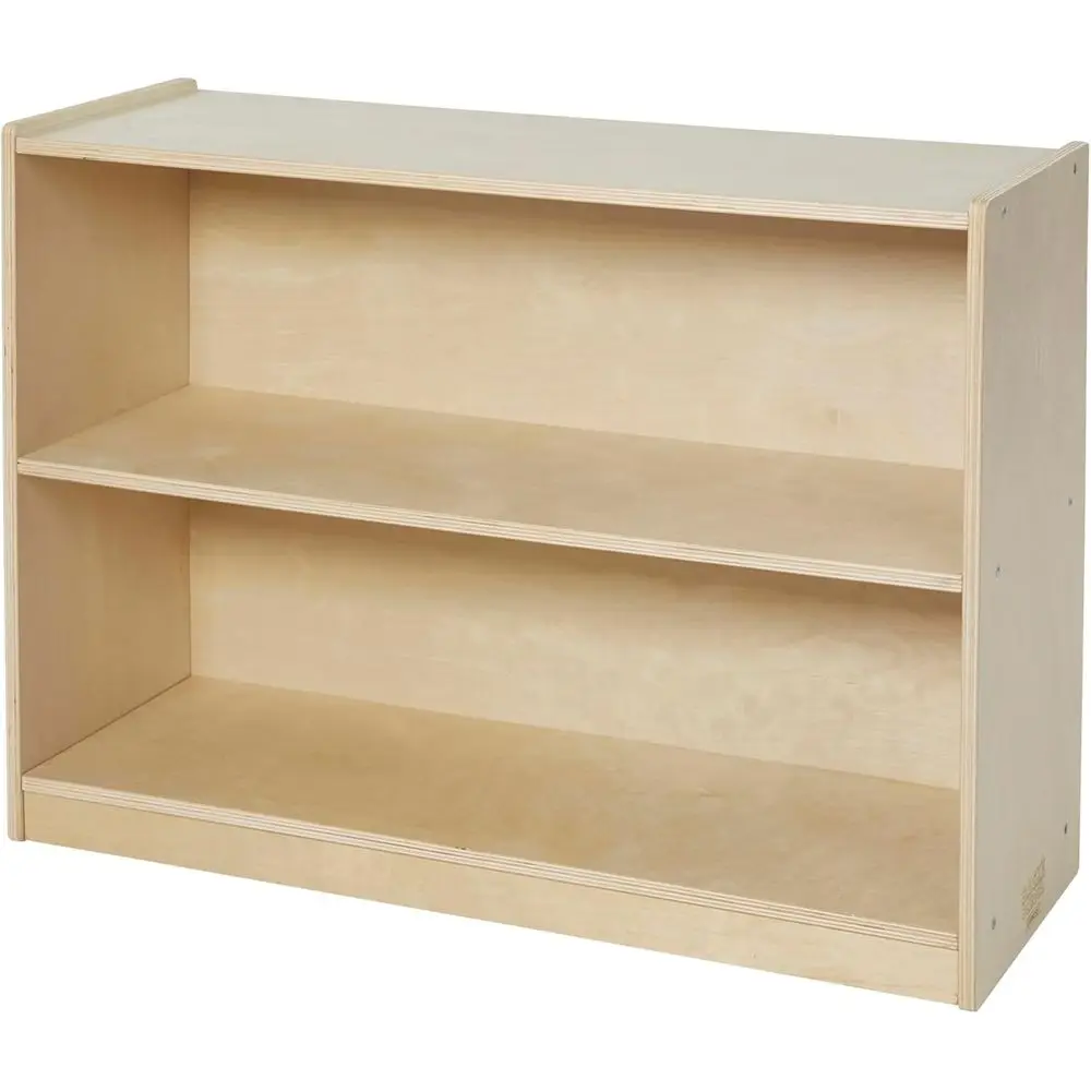 

Natural 2-Shelf Mobile Storage Cabinet for Classrooms