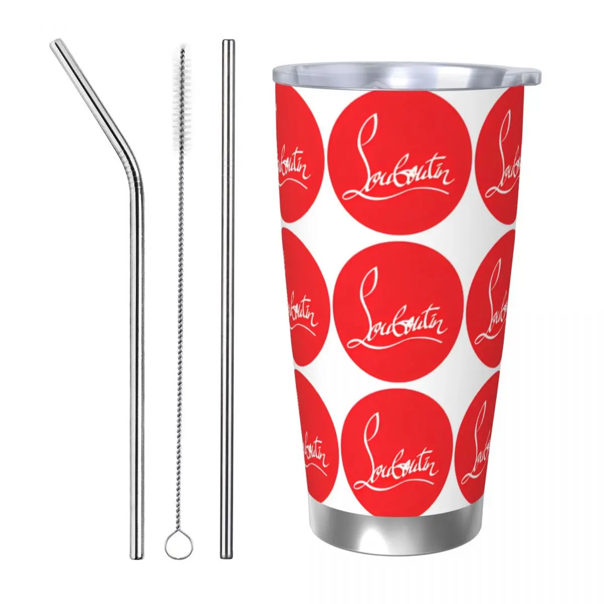 Christians High Heels Louboutins Logo Tumbler Vacuum Insulated Thermal Cup Vacuum Flask Office Home Mug Water Bottle, 20oz