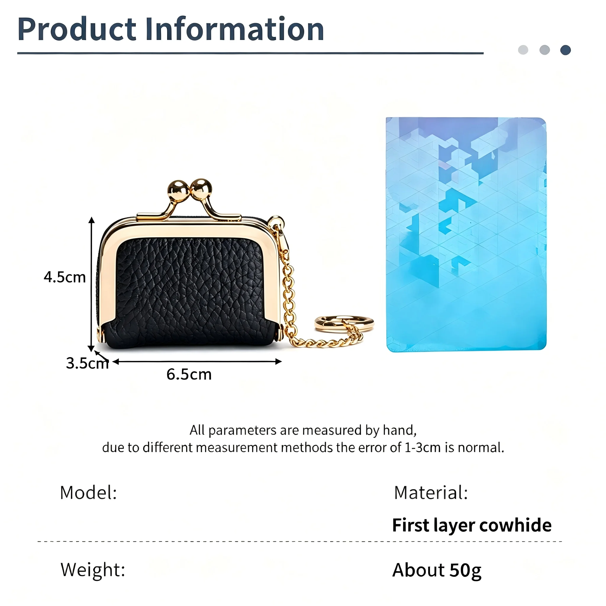 Mini Leather Jewelry Bag Multi-Functional Compact Storage Pouch for Rings Necklaces Earrings - Compact Accessories Organizer