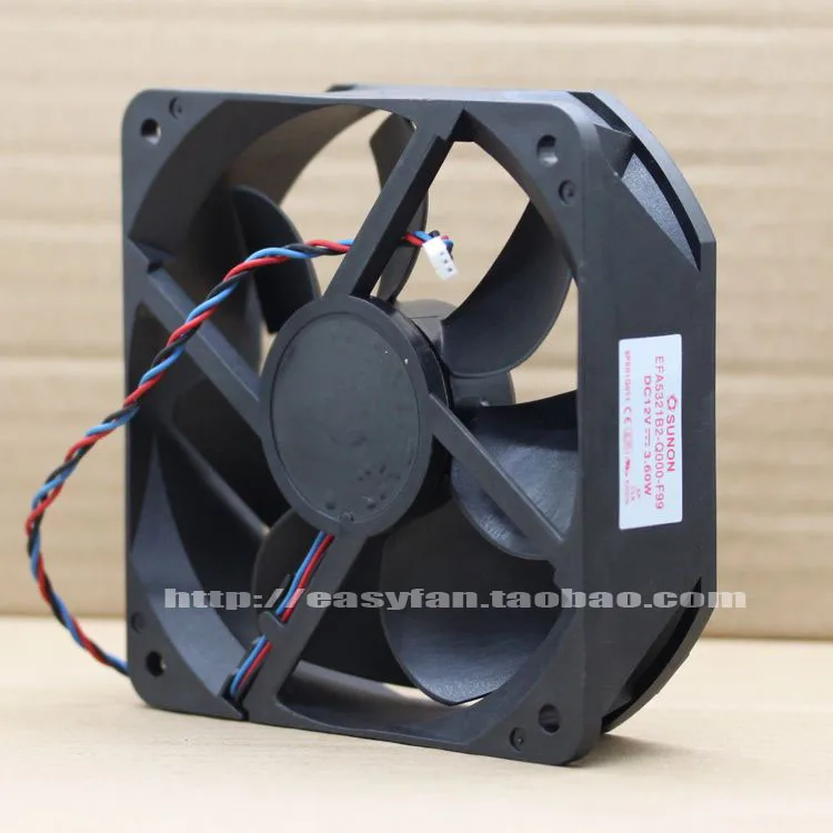 For SUNON EFA5321B2-Q000-F99 EFA5321B2-Q010-F99 10cm 12V 3.6W Cooling Fan