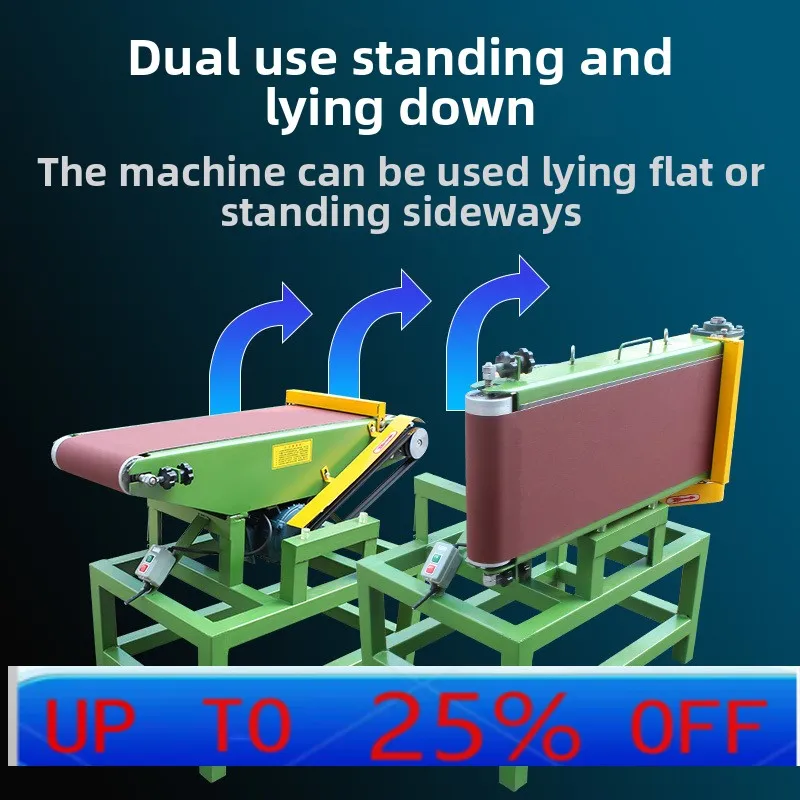 

LH woodworking abrasive belt grinding and polishing machine vertical and horizontal two-purpose abrasive belt metal brushed
