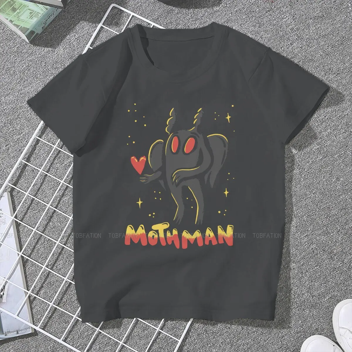 Mothman Humanoid Creatures Women T Shirt Mothman Love You Essential Female Tops Harajuku Funny Tees Ladies 4XL Oversized Tshirt