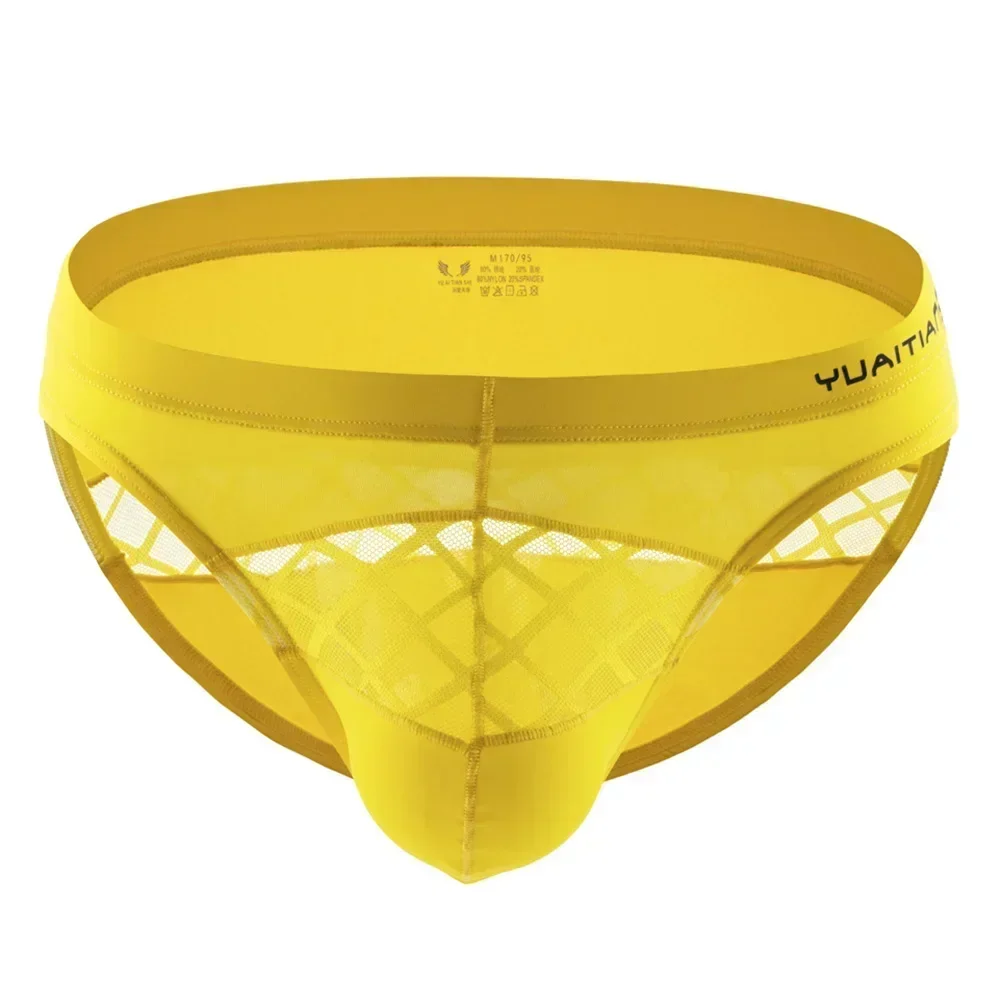 Трусики с вырезами, мужские трусы с выпуклой сумкой, чрезвычайно сексуальное бикини, тонкие дышащие трусы с низкой посадкой, однотонные купальники