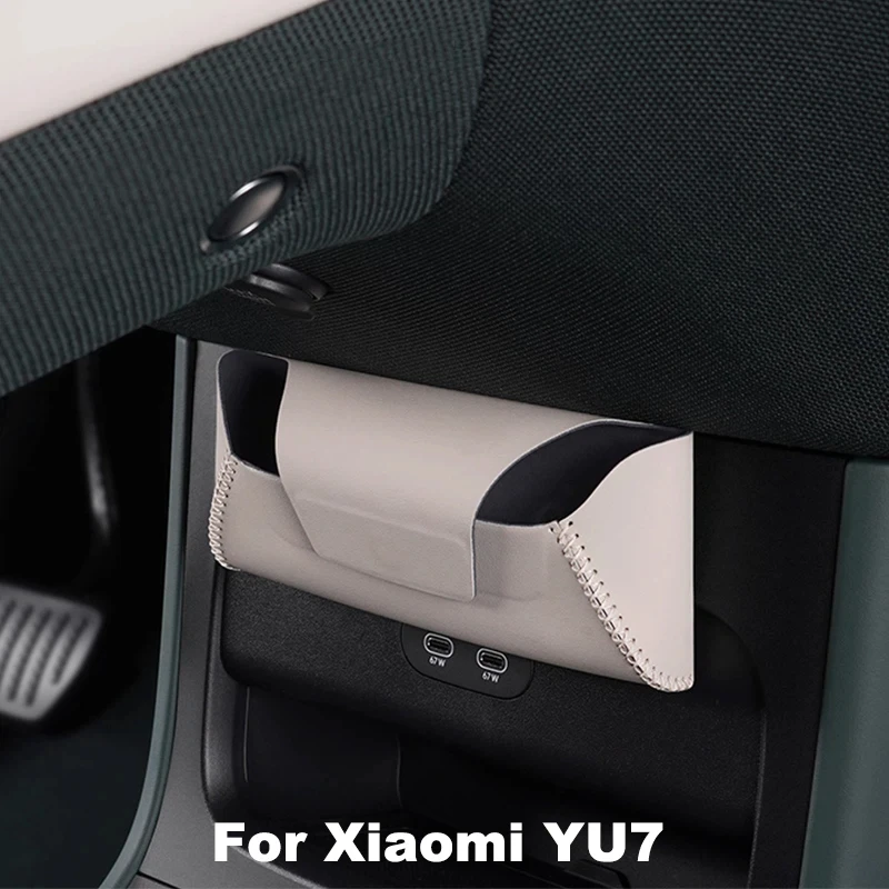 For Xiaomi YU7 2025 2026 Car Glasses Holder Case Sunglasses Nappa Leather Auto Storage Organizer Sun Glasses Box