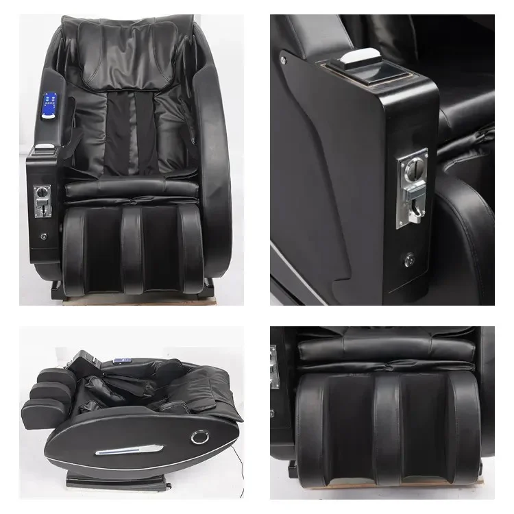 Trending Luxury 4D Full Body Chair Massager Electric Commercial Paper Money Credit Card Coin Vending Massage Chair view 5