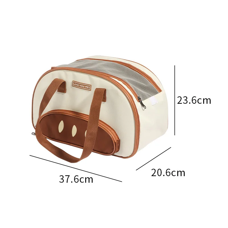 Baguette-shaped Pet Cat Bag Travel Car Outdoor Tote Bag Exposed Head Small Dog Portable Cross-body Bags