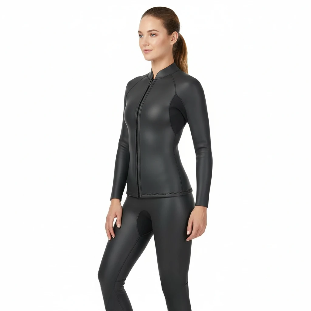 

Women 3mm CR Blind Seam Flexible Wetsuit Jacket & Pant - Slim, Neoprene Smooth Skin for Diving, Surfing, Winter Swimming