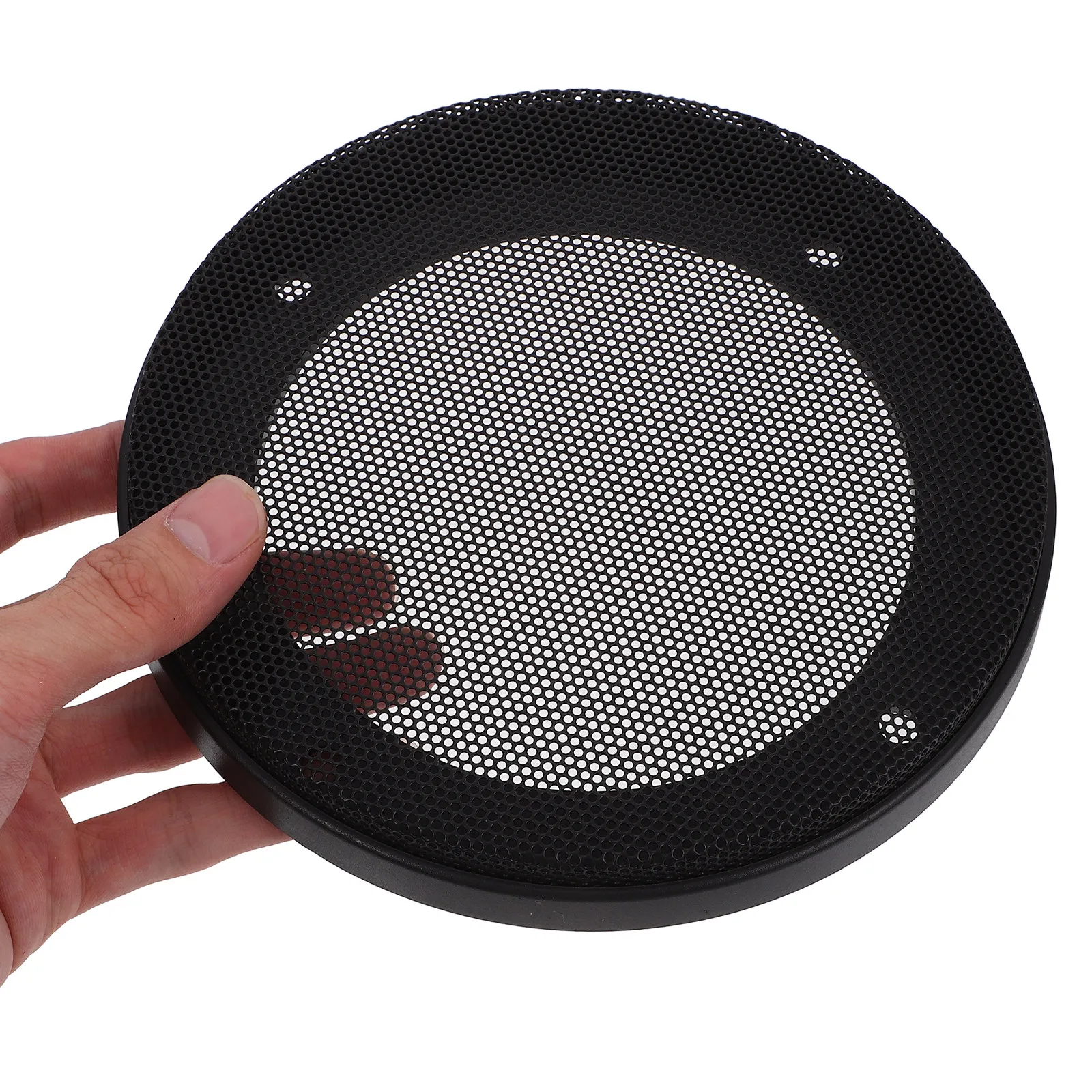 2Pcs Car Speaker Grill Cover Heavy Duty Metal Plastic Speaker Protector Cover Fits Most Vehicles Enhances Aesthetics Protects