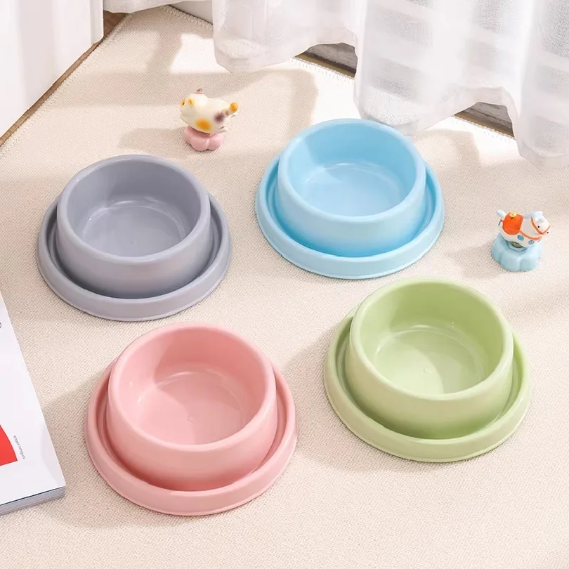 Anti-Ant Pet Bowl Universal Plastic Food Dish for Cats Dogs,Anti-Splash Ant-Proof Water Channel Easy Clean Non Slip Feeding Bowl