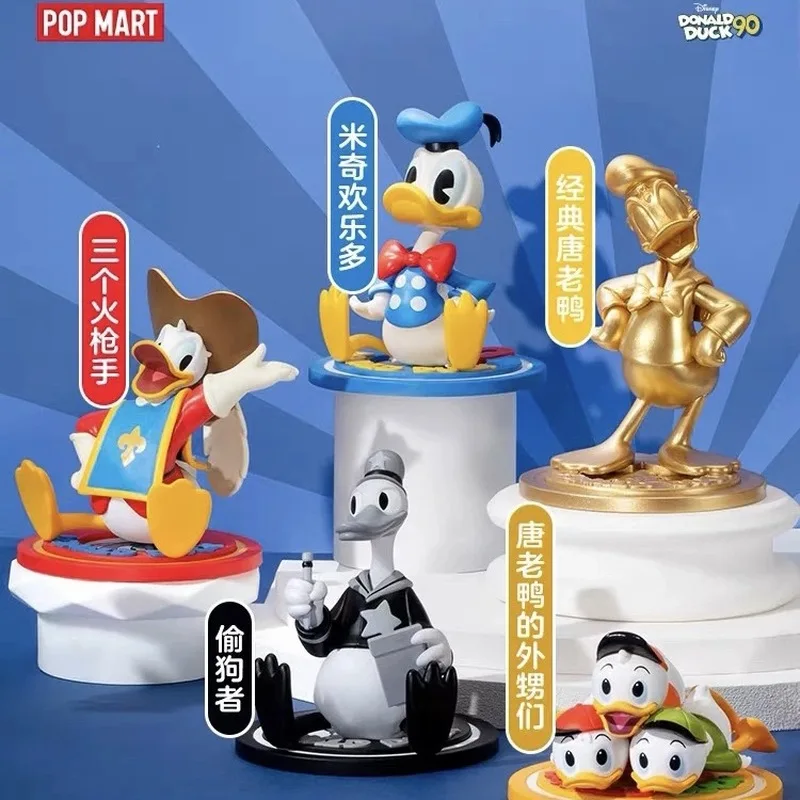 

In Stock Pop Mart Disney Donald Duck 90th Anniversary Series Blind Box Toys Kawaii Anime Action Figure Surprise Mystery Box Gift