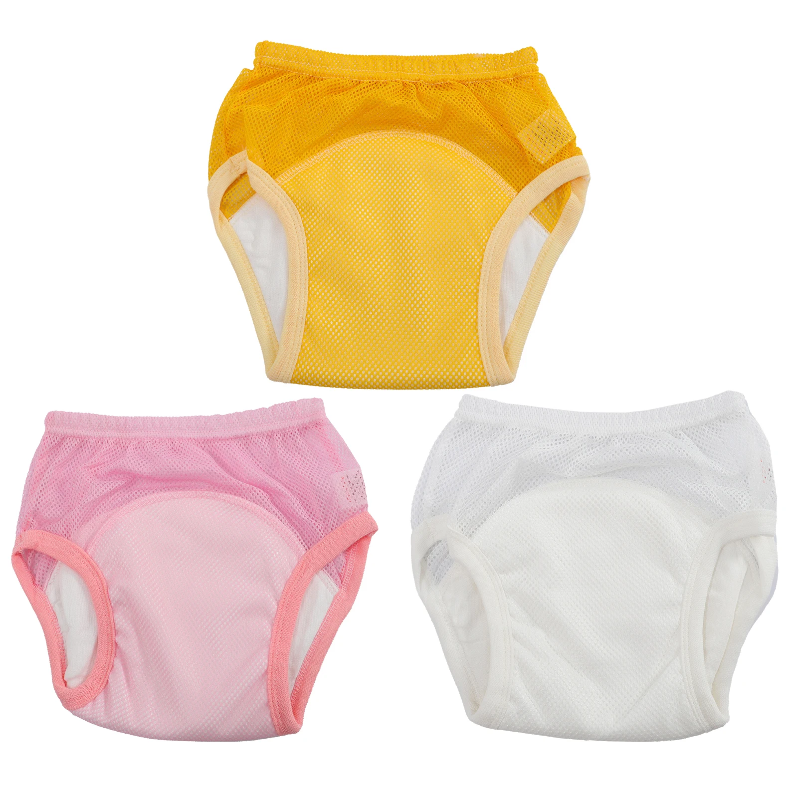 

3Pcs Baby Training Pants Cotton Breathable Toddler Potty Training Underwear Elastic Waist Soft Comfortable Baby Underwear