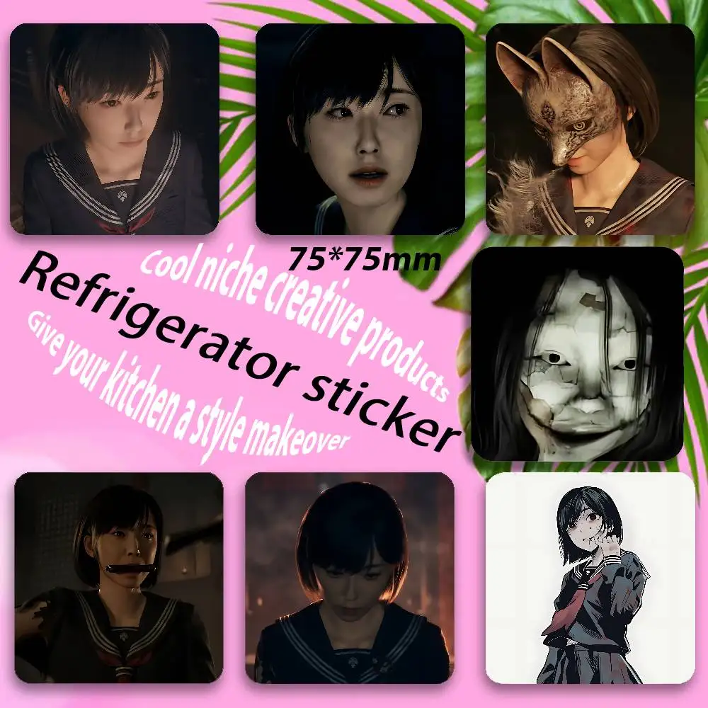 H-Hinako shimizu silent H-hill Fridge Magnet Personalized Magnetic Durable Plastic Square Picture Surface Fridge Magnets
