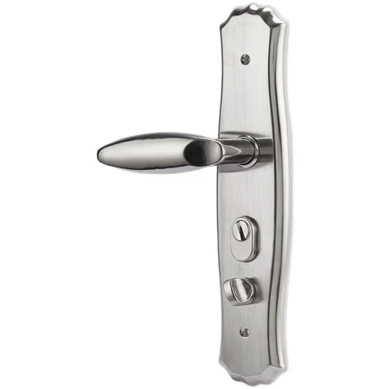 Imagem -05 - Mudo Anti-roubo Door Lock Conjunto Lock Handle Universal Household Handle Bloqueio com Fechadura do Núcleo Trava com Chave Aço Inoxidável