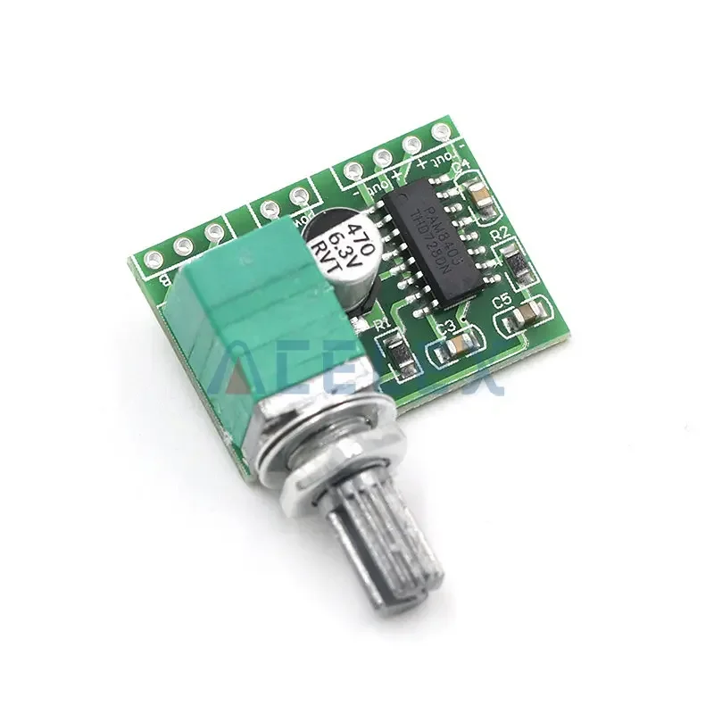 PAM8403 mini 5V digital amplifier board with switch potentiometer can be USB powered