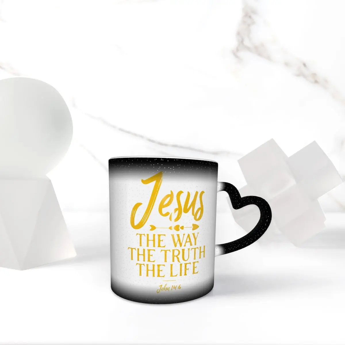 John 14 6 Jesús el camino, taza de la verdad y la vida, divertidas tazas de café de cerámica, tazas de té, taza de leche, regalos para mujer y hombre