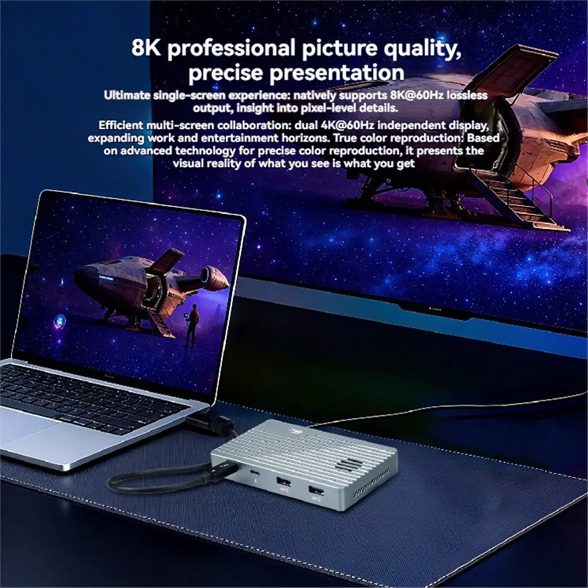 Digital Essentials 40Gbps 4/.2 M-Key NVMe SSD Enclosure with Fan Cooling JHL7440 Chip M.2 NVMe SSD Case