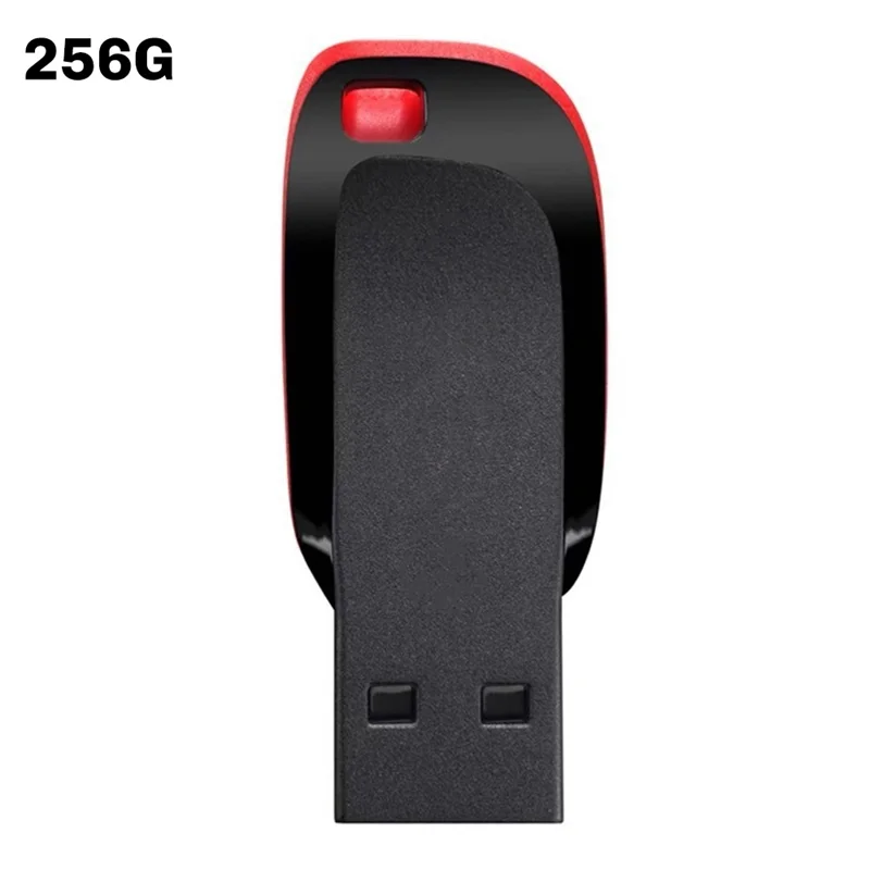 Solid Mini High -Capacity Speed USB Flash Drives 2.0 Black Free Keychain Pen Drive 256G Storage Memory Stick