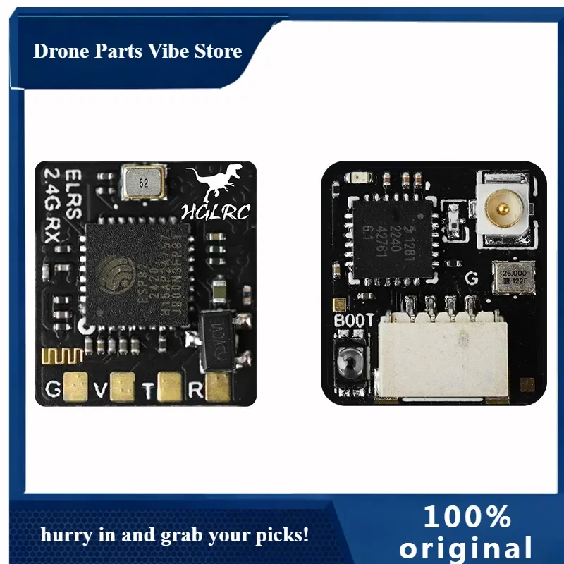 

APHGLRC ELRS 2.4G Receiver 500MHZ Refresh Rate ELRS 3.0 for RC Airplane FPV Long Range Drones DIY Parts