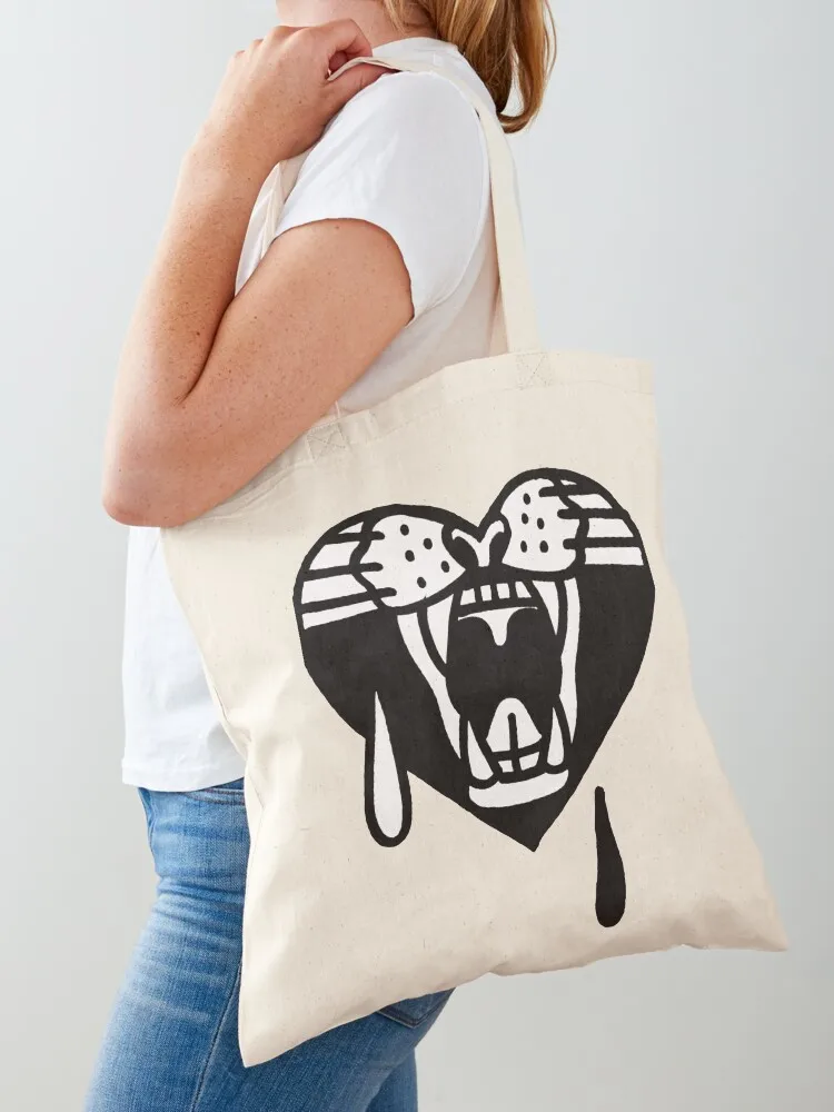 

Tiger Heart Tattoo Tote Bag canvas tote bags Gift bag custom canvas bag canvas tote
