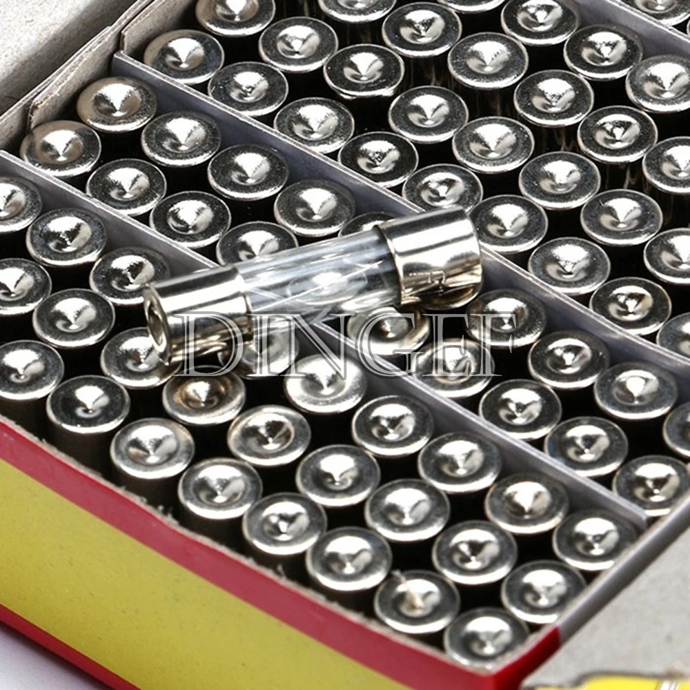 100PCS 5*20mm 6*30mm Fast Blow Glass Tube Fuses 5x20mm 6x30mm 250V 0.5A 1A 2A 3A 4A 5A 6A 8A 10A 15A 20A 25A 30A 0.75A AMP Fuse