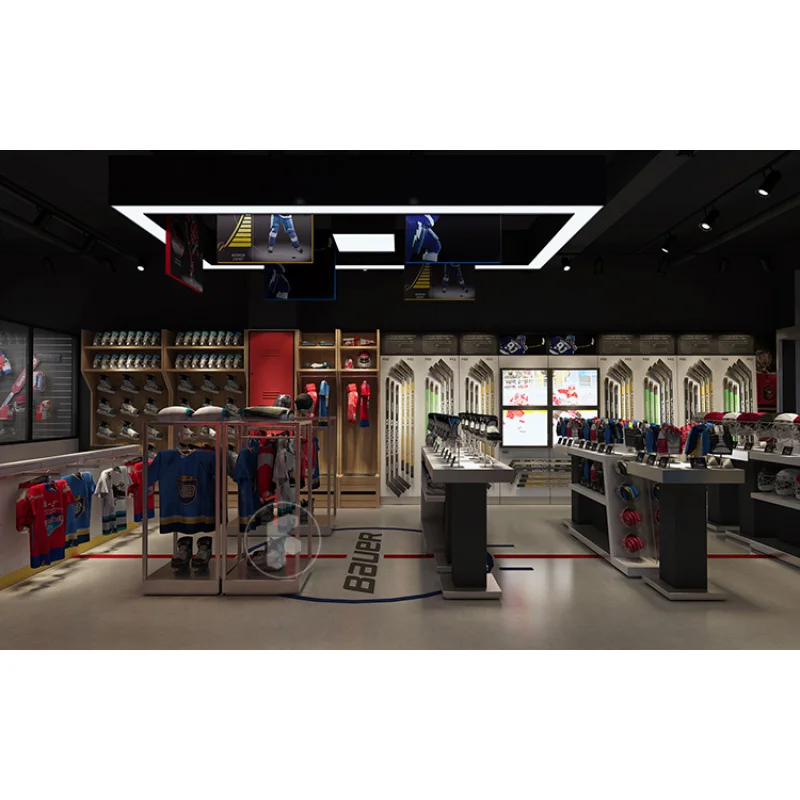 (Op Maat) Modern Nieuw Design Europese Stijl Sportwinkel Interieurdecoratie Display Meubelwinkelinrichting Retail