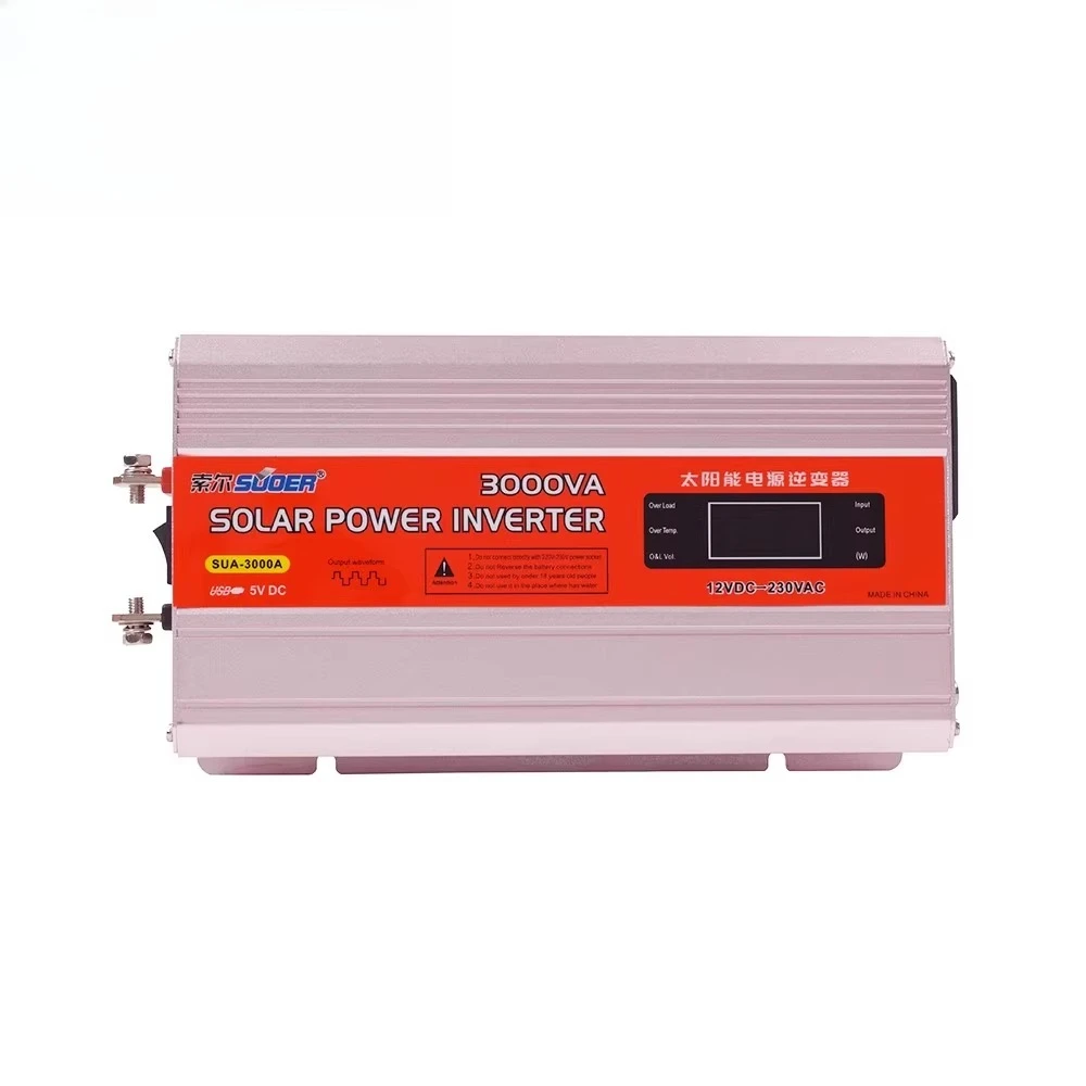 1000W-2000W 12V/24V to 220V Pure Sine Wave Power Inverter Converter for Home RV Truck