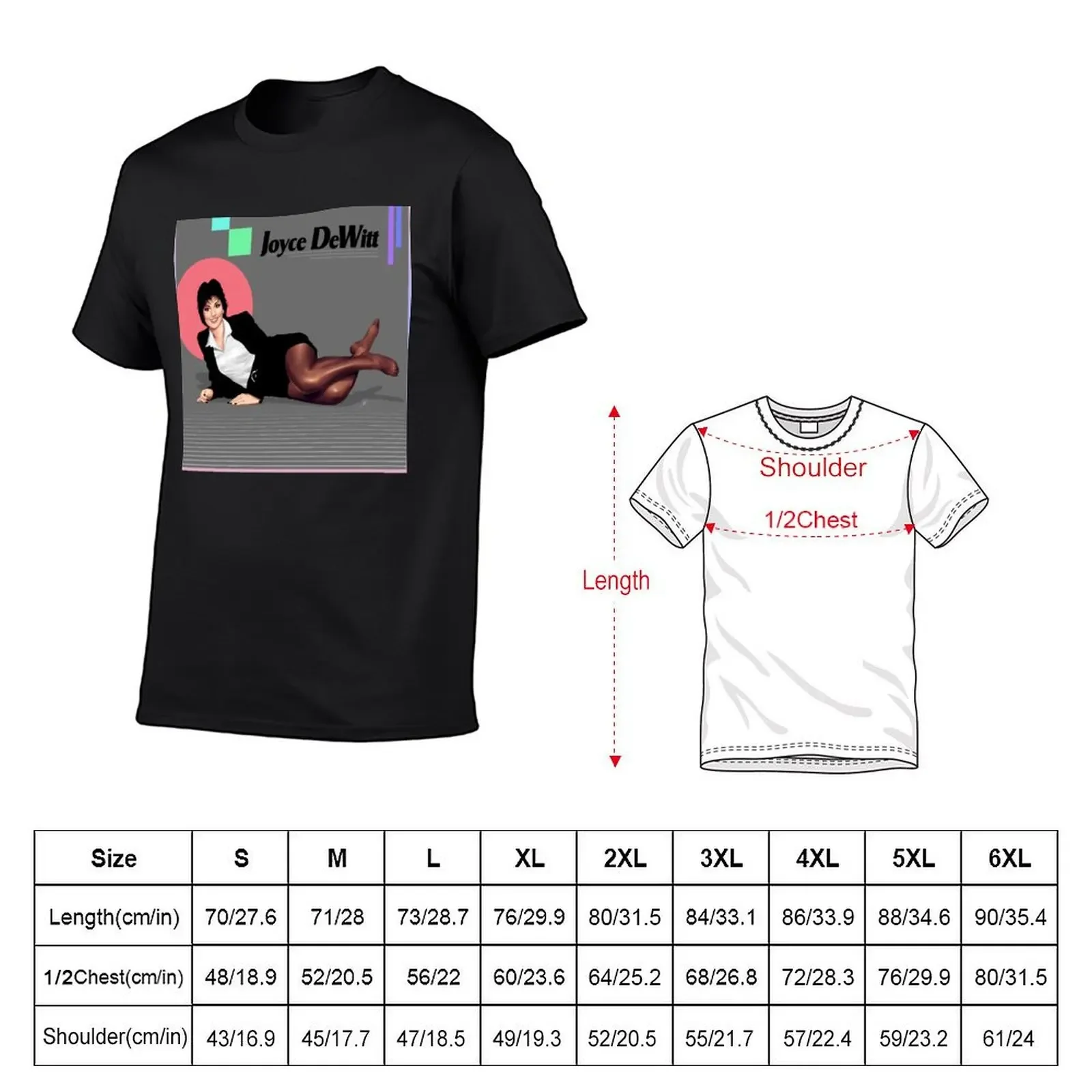 Joyce DeWitt T-Shirt oversizeds vintage t shirts oversized graphic tee summer shirt T-shirts for men cotton